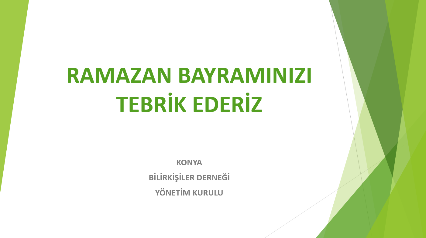 Ramazan Bayramı Tebriği